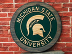 Michigan State Spartans Hand-Painted Wood Sign – MSU Wall Decor