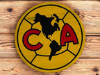Club América Handcrafted Wood Sign – Liga MX Soccer Wall Decor