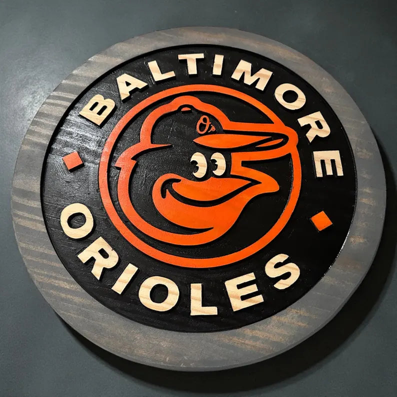 Baltimore Baseball wood carved Signs