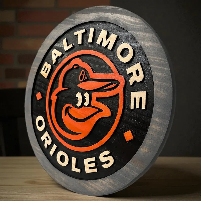 Baltimore Baseball wood carved Signs