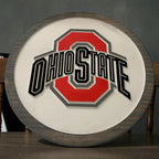 Ohio Carved Wooden Wall Sign – Game Room & Man Cave Decor