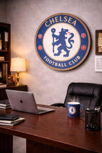 Chelsea FC Handcrafted Wood Sign – Football Fan Gift
