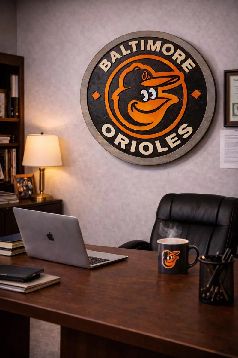 Baltimore Baseball wood carved Signs