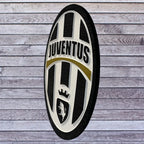 Juventus FC Wooden Sign – Soccer Man Cave Decor