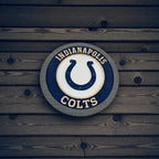 Indianapolis Colts Handcrafted Wood Sign – NFL Garage Decor
