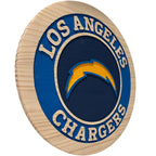 LA Chargers Handcrafted Wood Sign – NFL Man Cave Decor