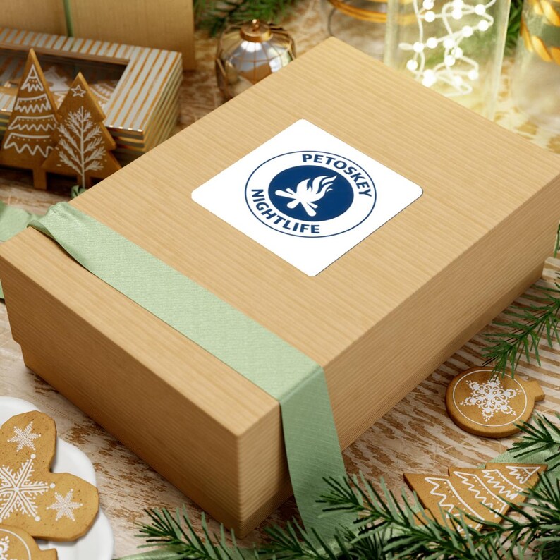 Petoskey Nightlife Vinyl Sticker – Michigan Campfire Laptop Decal