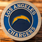 LA Chargers Handcrafted Wood Sign – NFL Man Cave Decor