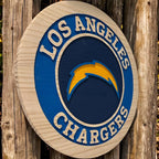 LA Chargers Handcrafted Wood Sign – NFL Man Cave Decor