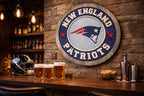 New England Patriots Handcrafted Wood Sign – NFL Fan Cave