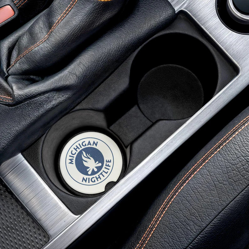 Michigan Nightlife Soapstone Car Coasters – Campfire Lake Life Accessory