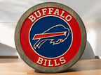 Buffalo Bills Wood Sign – Hand-Carved Solid Wood Wall Art