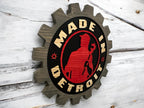Made in Detroit Gear Sign alternate view