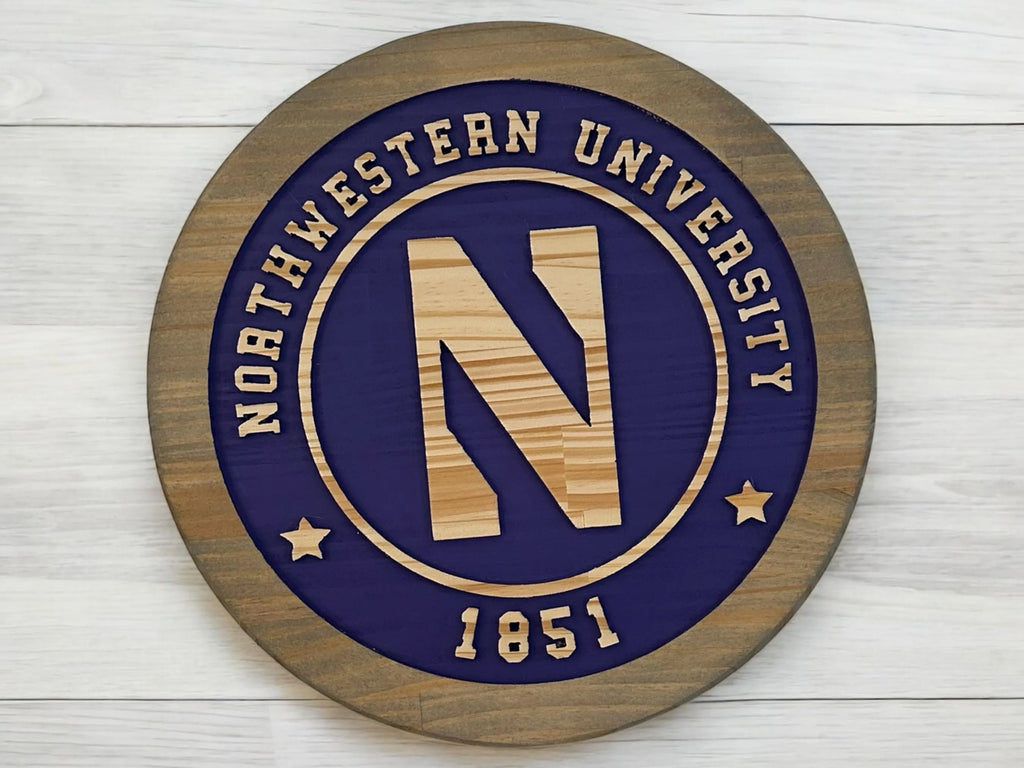 Northwestern University Wildcats Wood Sign – Handcrafted Decor