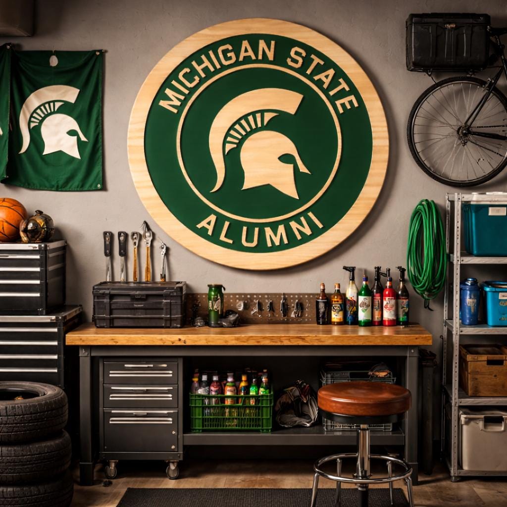 MSU Alumni hand painted
