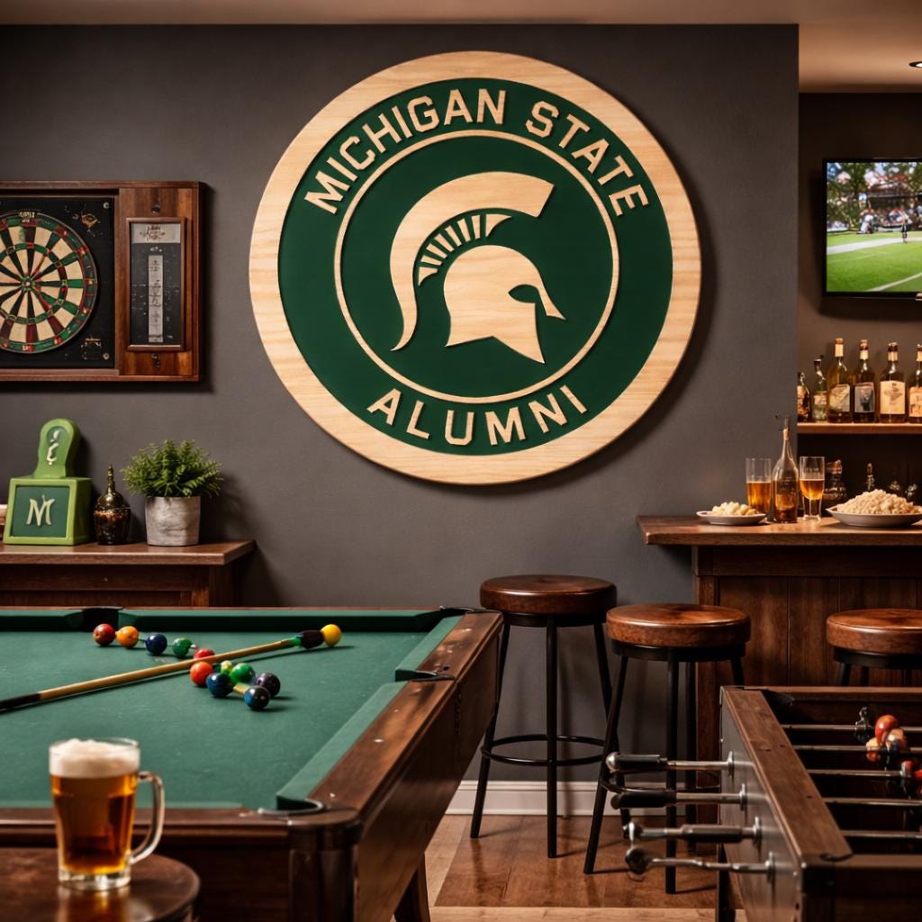 MSU Alumni mounted