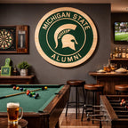 MSU Alumni mounted