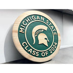 MSU Grad mounted