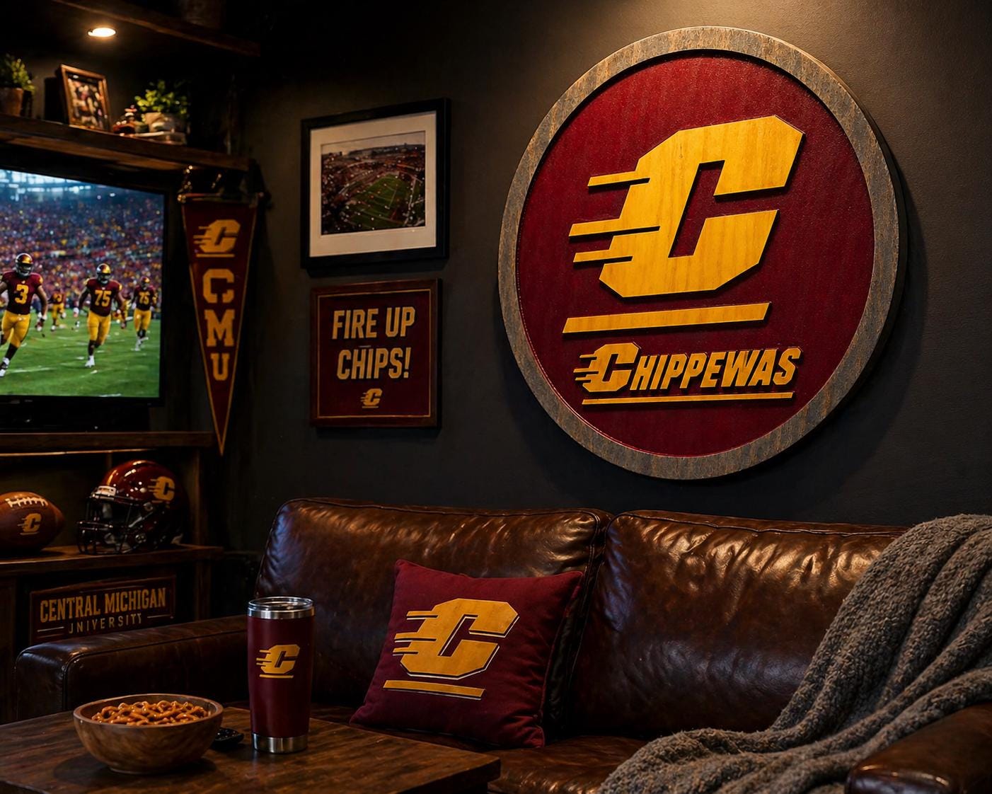 CMU Chippewas angle