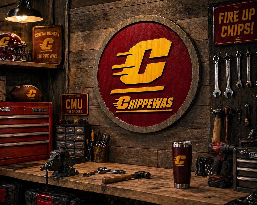 CMU Chippewas mounted