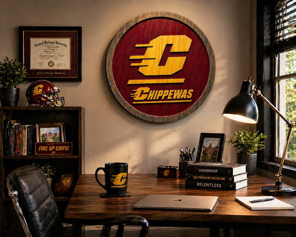 CMU Chippewas in room