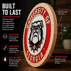 UGA Bulldogs size reference