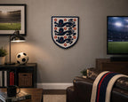 England Three Lions carved wood sign – photo 4