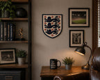 England Three Lions carved wood sign – photo 6