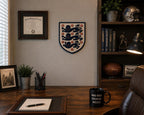 England Three Lions carved wood sign – photo 7