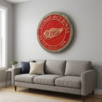 Detroit Red Wings Est. 1926 carved wood sign – photo 8