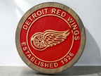 Detroit Red Wings Est. 1926 carved wood sign – photo 1