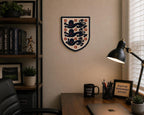 England Three Lions carved wood sign – photo 8
