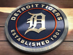 Detroit Tigers 1901 carved wood sign – photo 5