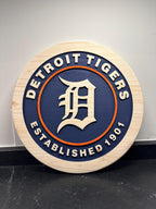 Detroit Tigers 1901 carved wood sign – photo 8