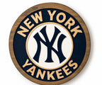 New York Yankees carved wood sign – photo 2