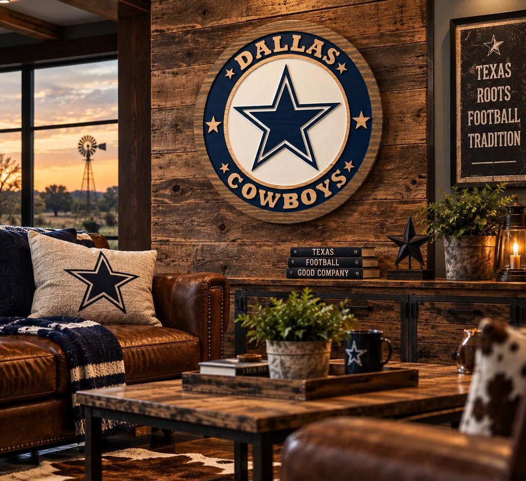 Dallas Cowboys carved wood sign – photo 6