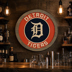 Detroit Tigers Old English D carved wood sign – photo 3