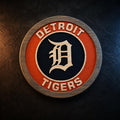 Detroit Tigers Old English D carved wood sign – photo 1