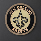 New Orleans Saints carved wood sign – photo 1