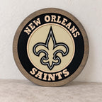 New Orleans Saints carved wood sign – photo 5