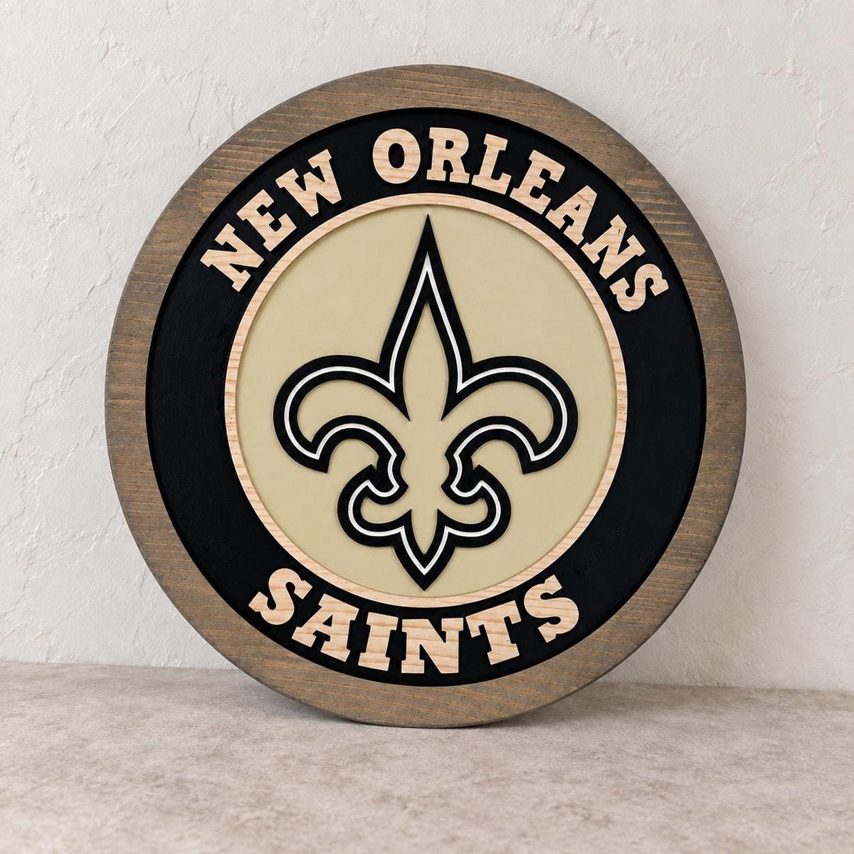 New Orleans Saints carved wood sign – photo 5