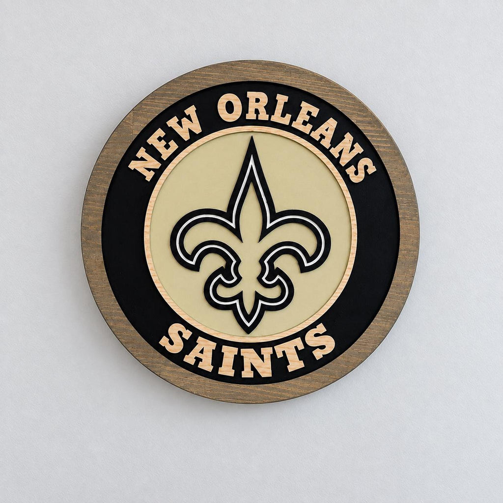 New Orleans Saints carved wood sign – photo 7