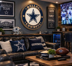 Dallas Cowboys carved wood sign – photo 3