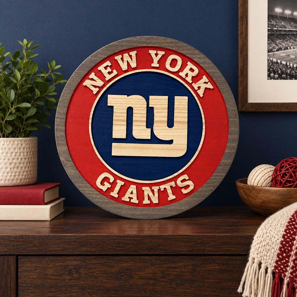 New York Giants carved wood sign – photo 6