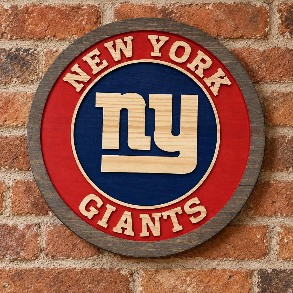 New York Giants carved wood sign – photo 7