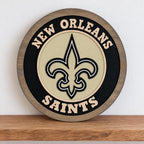 New Orleans Saints carved wood sign – photo 8