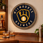 Milwaukee Baseball carved wood sign – photo 2
