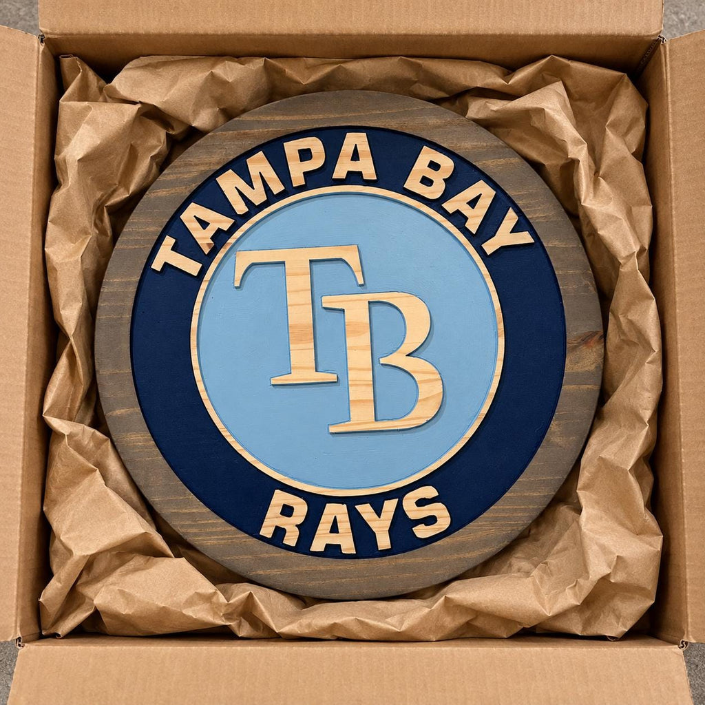Tampa Bay Baseball carved wood sign – photo 5