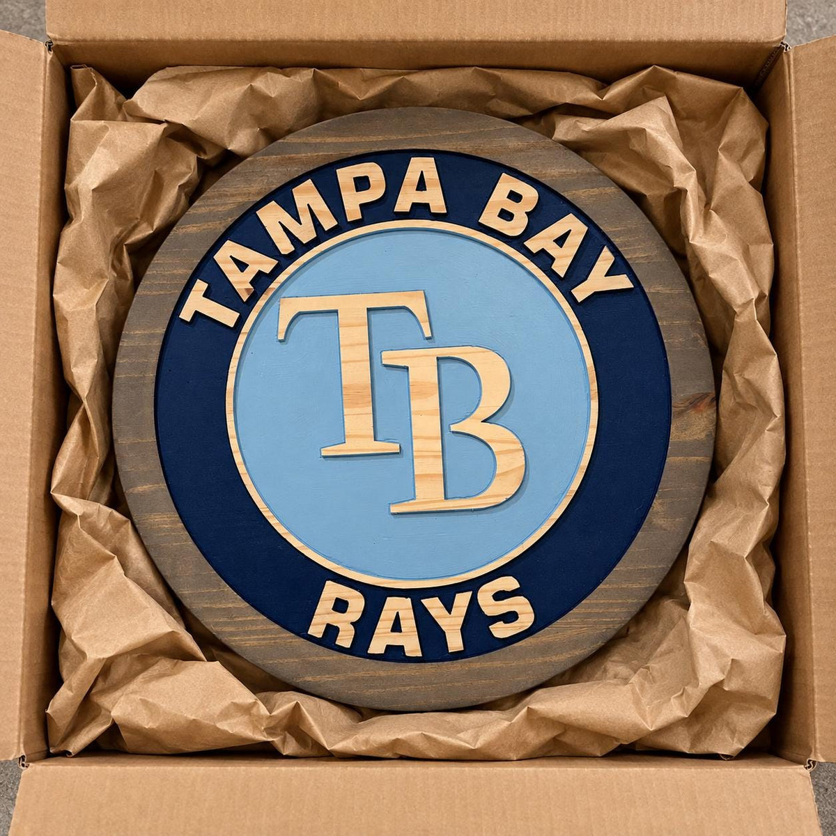 Tampa Bay Baseball carved wood sign – photo 5