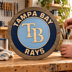 Tampa Bay Baseball carved wood sign – photo 4